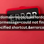 errordomain=nscocoaerrordomain&errormessage=could not find the specified shortcut.&errorcode=4